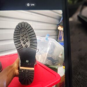 Black Rugged Sole Boots